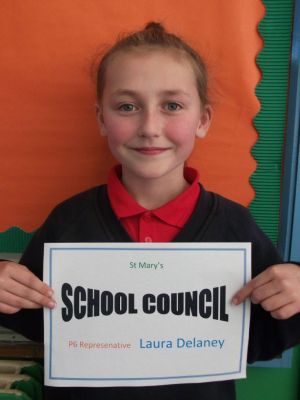 I am Laura and I am one of the P6 Representatives on the School Council