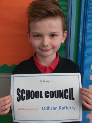 I am Odhran and I am one of the P4 Representatives on the School Council