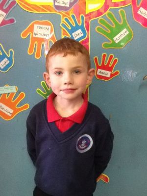 Luke represents P1 on the Eco Schools Council
