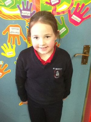 Grace represents P3 on the Eco Schools Council