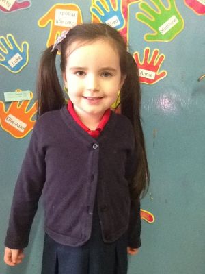 Aisling represents P1 on the Eco Schools Council